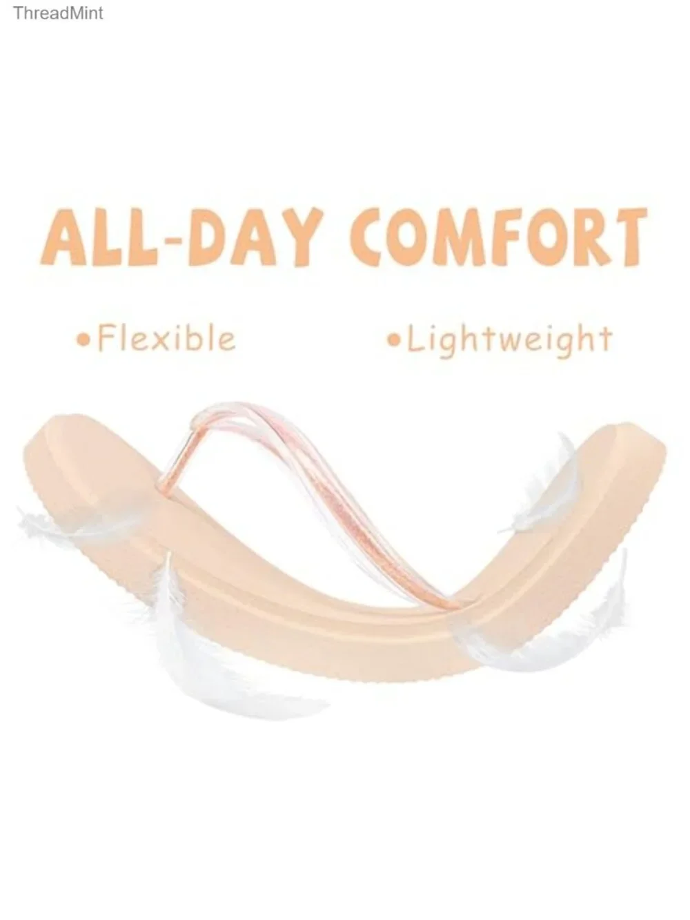 Girls Jelly Flip Flops Yoga Foam Sandals Non-Slip Cute Summer